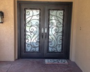 Custom Entrance Door 22 - by Isaac's Ironworks 818-982-1955