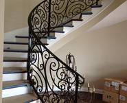 Interior Railing 07 - by Isaac's Ironworks 818-982-1955