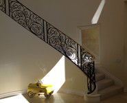 Interior Railing 12 - by Isaac's Ironworks 818-982-1955