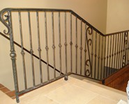 Interior Railing 45 - by Isaac's Ironworks 818-982-1955